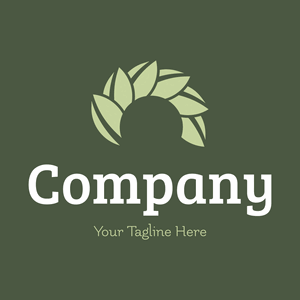 Logo of pale green round leaves - Landscaping