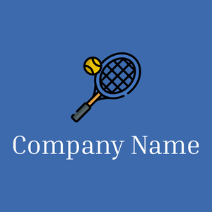 Tennis racket logo on a Mariner background - Games & Recreation