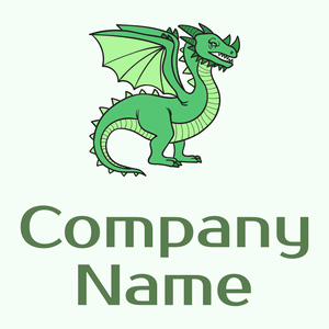 Dragon logo on a Honeydew background - Animals & Pets