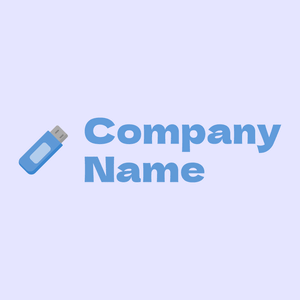 Usb drive logo on a Ghost White background - Computer