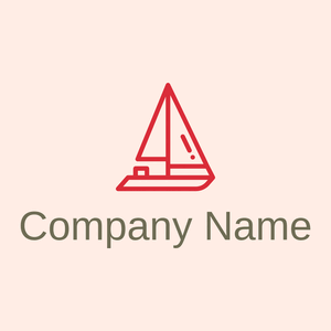 Yacht logo on a Seashell background - Automotive & Vehicle