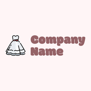 Wedding dress logo on a Snow background - Wedding Service