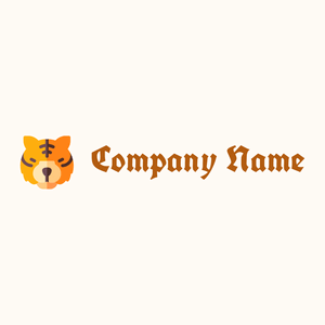 Tiger logo on a Floral White background - Animals & Pets