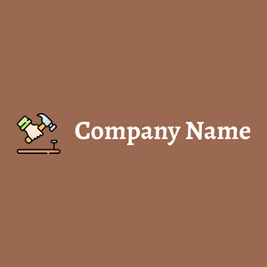 Hammer logo on a Dark Tan background - Construction & Tools