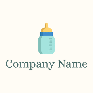 Charlotte Baby bottle on a Floral White background - Food & Drink