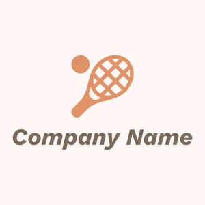 Tennis logo on a Seashell background - Games & Recreation