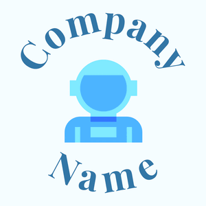 Astronaut logo on a Azure background - Technology