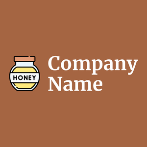 Honey logo on a Tuscany background - Food & Drink